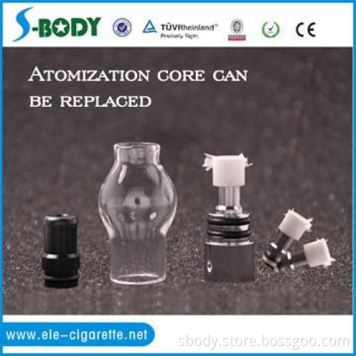 S-BODY high quality glass vaporizer  bulb clearomizer wax clearmozier